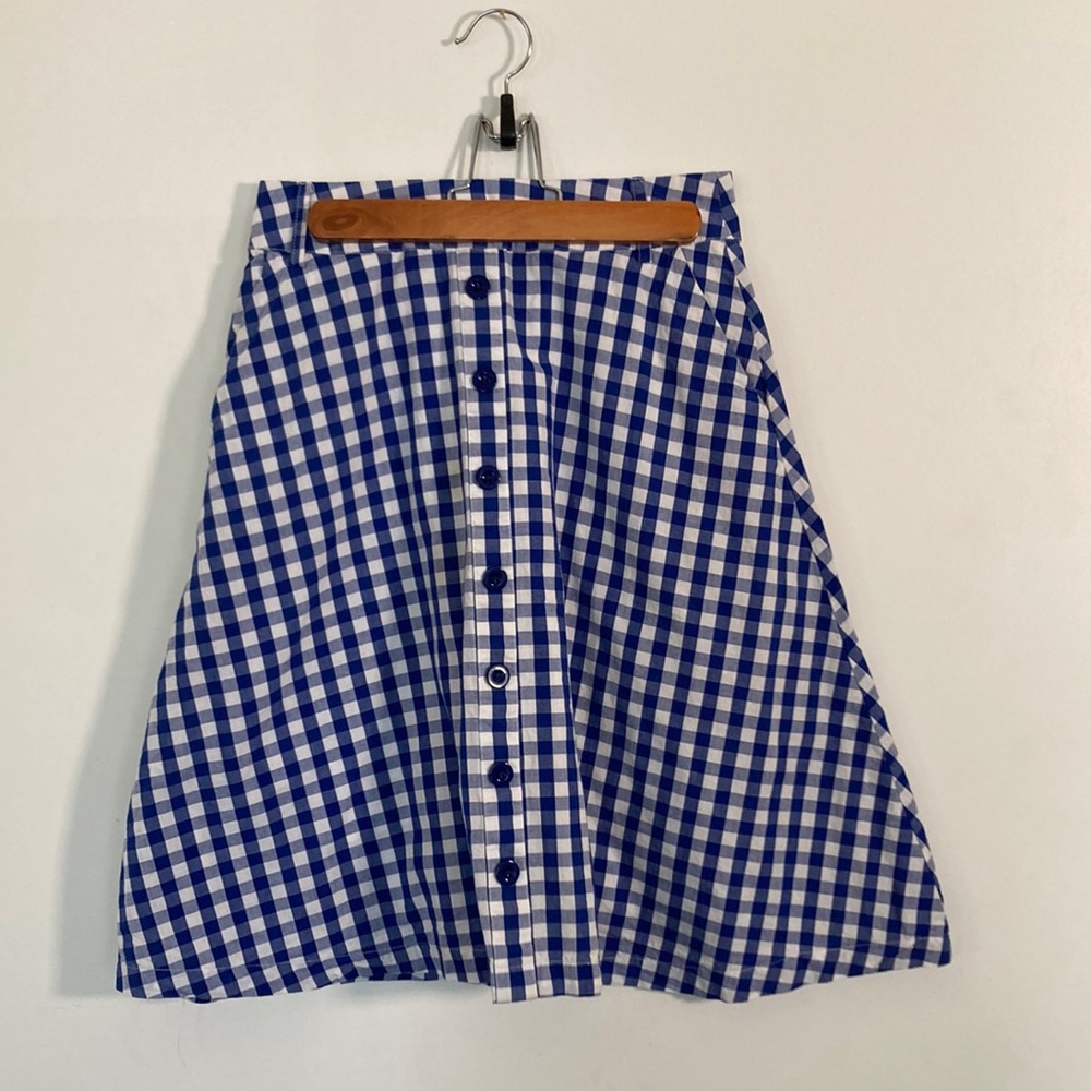 ModCloth gingham skirt, size small